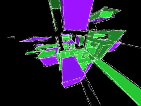 Purple Green Boxes Twitch 動画素材 1071977