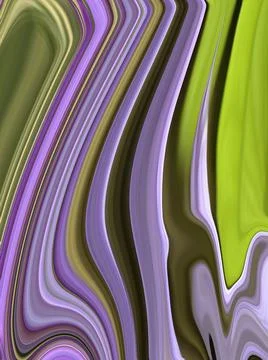 PURPLE GREEN FLOWING PATTERN Stock Illustration