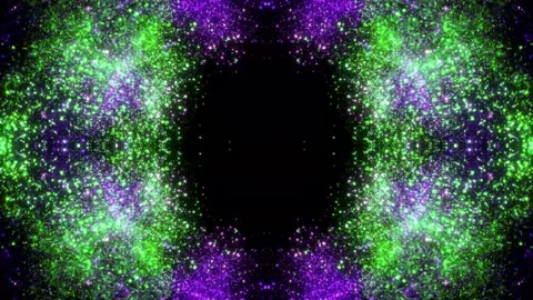 Purple &amp; Green Glitter Background Stock Footage 264767622