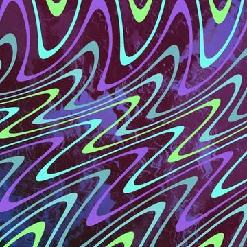 Purple green wave square waveform pattern waves lines wavelength illustration Stock Illustration