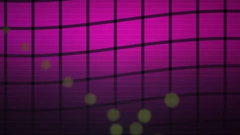 Purple grid background with black lines and glowing dots. Stock Footage 337517028