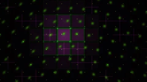 Purple grid background with green lines. Stock Footage 340040550