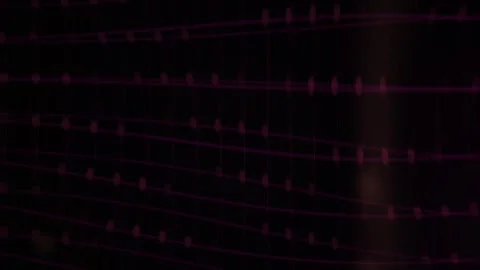 Purple Grid Digital Network Abstract Background for Tech Presentations Stock Footage 343753970