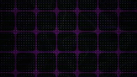 Purple grid pattern on black background with small dots. Stock Footage 336707149