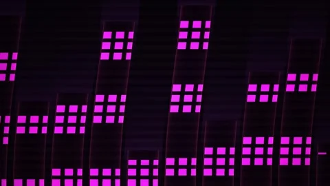 Purple Grid Pattern On Dark Background. Stock Footage 340040540