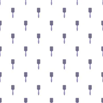 Purple hair brush pattern creating seamless beauty background Stockillustratie