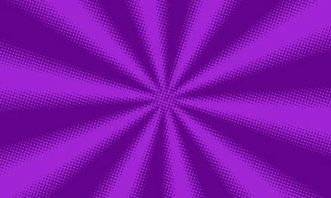 Purple halftone background design in comic style Stockillustratie