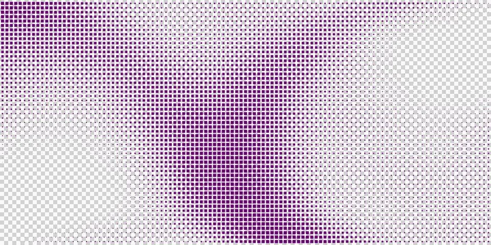 Purple halftone square pattern background with gradient dot matrix texture 스톡 일러스트