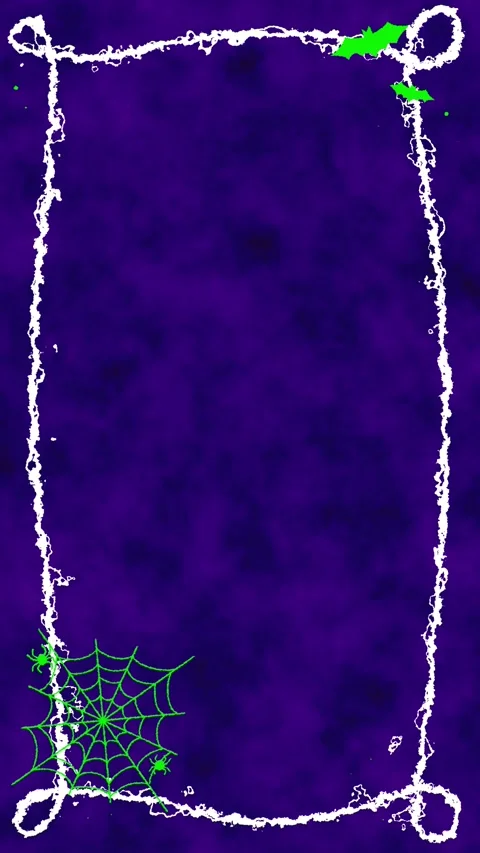 Purple Halloween frame animation Stock Footage 317425552