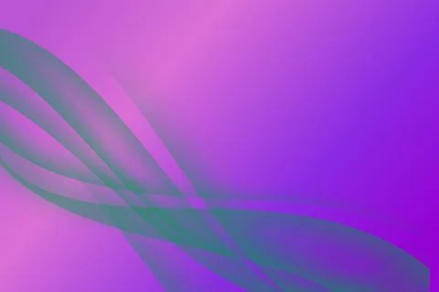 Purple Harmony Flow Gradient with Light Green Waves Stock Illustration