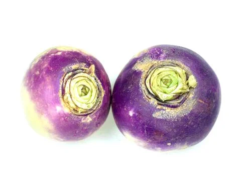 Purple headed turnips Stock Photos
