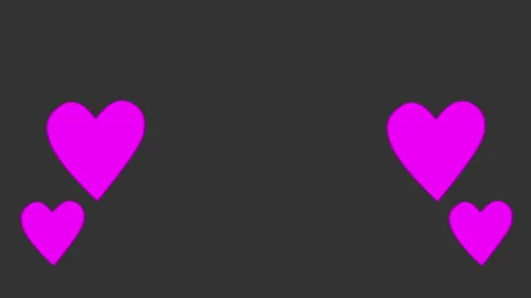 Purple Heart Animation on Dark Background Stock-Footage 335428366