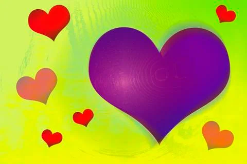 Purple heart Stock Illustration