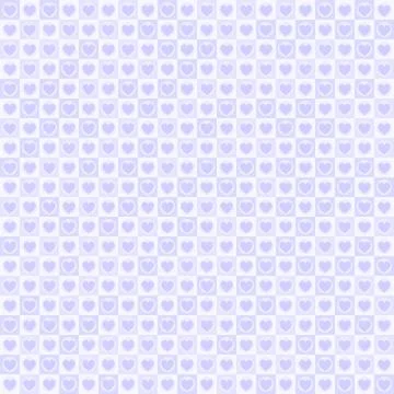 Purple heart pattern. Seamless vector Stock Illustration