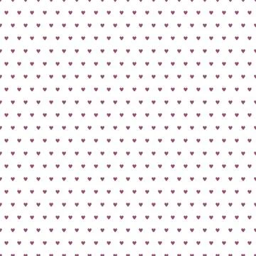 Purple heart shape seamless pattern vector illustration. 스톡 일러스트