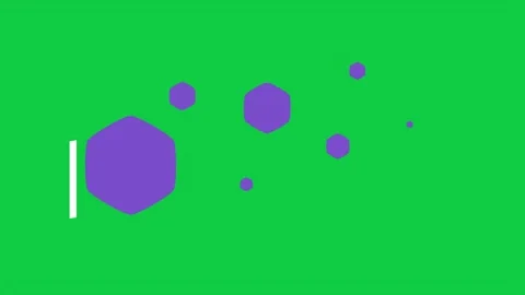 Purple Hexagon Cluster Lower Third Green Screen Motion Background 스톡 동영상 347132782