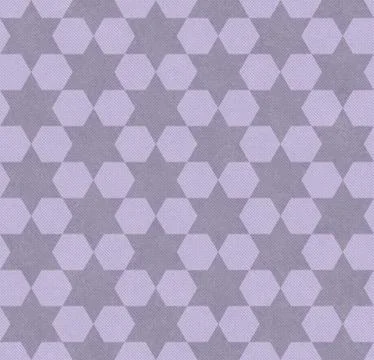 Purple hexagon patterned textured fabric background Stock Illustration