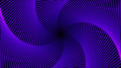 Purple hexagonal element rotating in spiral pattern background Stock Footage 199380791