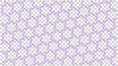 Purple Hexagonal Intersecting Line Seamless Pattern 스톡 일러스트