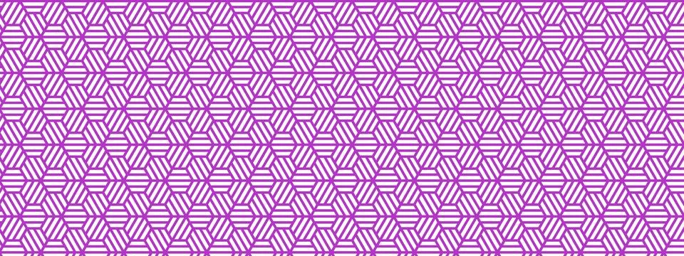 Purple hexagonal stripe pattern background, violet geometric line texture, .. Illustrazione stock