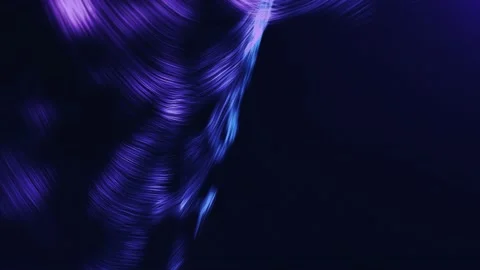 Purple hi-tech with glowing particles forming lines and surface waves.  Stock Footage 221706467