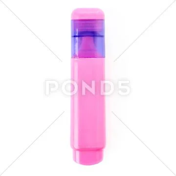 Purple highlighter isolated over the white background Stock Photos