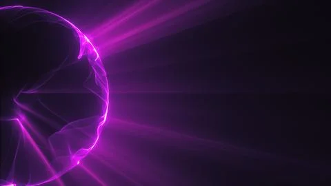 Purple illuminated sphere Stockillustratie