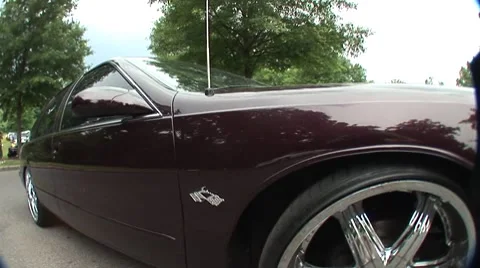 Purple impala rims 스톡 동영상 7744828