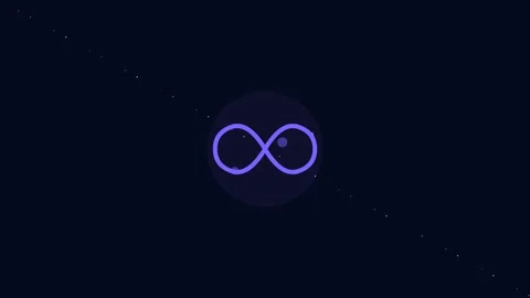 Purple Infinity Loop Animation Purple Stock Footage 342621100