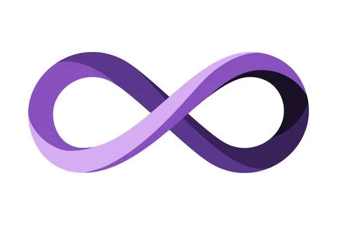 Purple Infinity Loop Vector イラスト素材