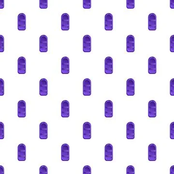 Purple inflatable boat vector seamless pattern design Stock Illustration