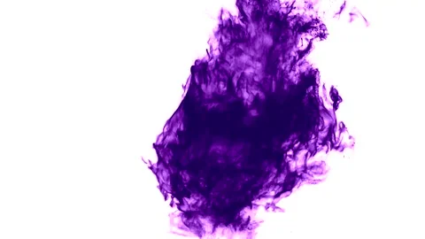 Purple Ink Exploding In Water Stock Footage 289135132