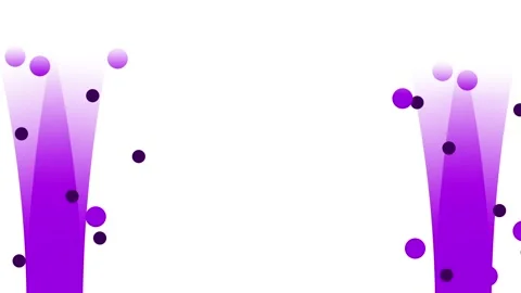 Purple Ink Splash Side Spikes Border Stock Footage 340297145