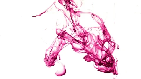 Purple Ink Spread Abstract Movement in Underwater Видео 89905203