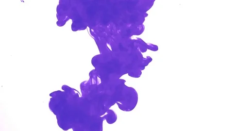 Purple Ink in Water Stock Footage 73007912