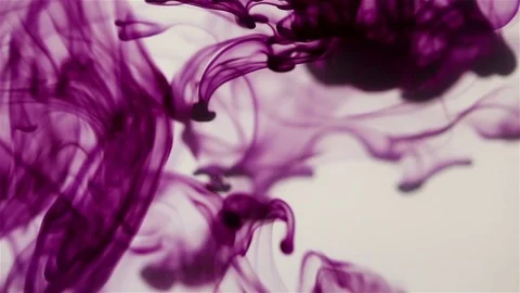 Purple ink in water.Abstract Video stock 74368338