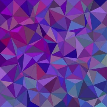 Purple irregular triangle mosaic background Ilustração Stock