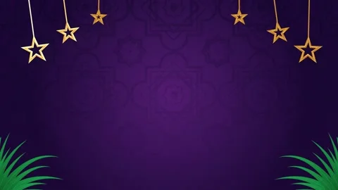Purple Islamic Blank Space Looping Animation For Text Video Background Stock Footage 238564661