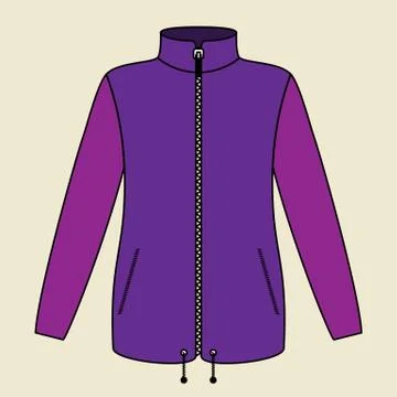 Purple Jacket Stock Illustration