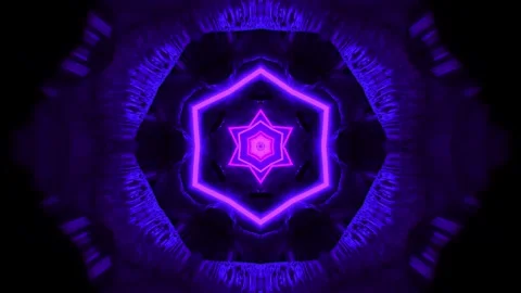 Purple Kaleidoscope VJ Loop – Seamless 4K Abstract Visual Stock Footage 324768620