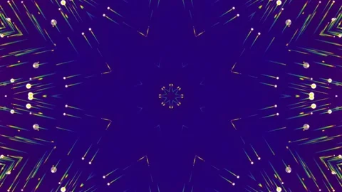 Purple Kaleidoscopic Abstract Background. Loop Stock Footage 73855263