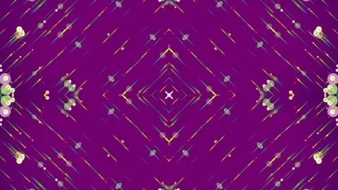 Purple Kaleidoscopic Abstract Background. Loop Video stock 73983194