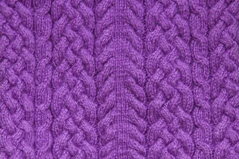Purple knitting texture Stock Photos