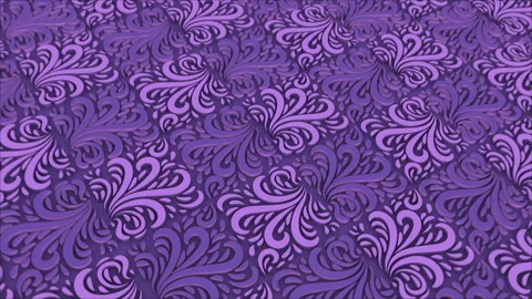 Purple Lace Ornament Background Loop Stock Footage 271039720