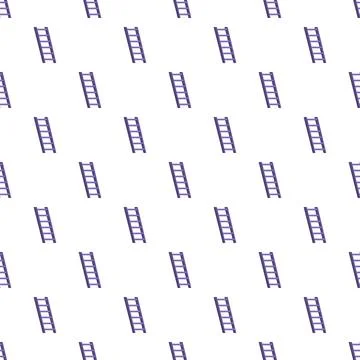 Purple ladders seamless pattern symbolizing career progression Stock Illustration