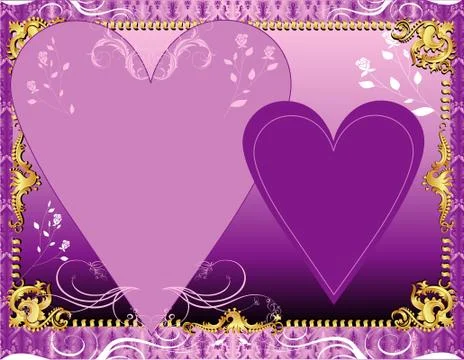 Purple Lavender Template Stock Illustration