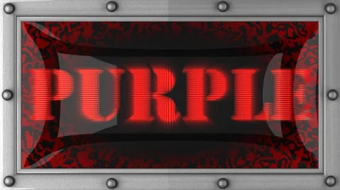 Purple on led Stock Footage 8733751