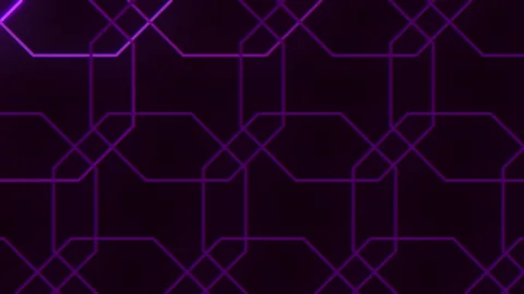 Purple led hexagons pattern Vídeos de archivo 209568410