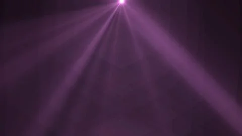 Purple light beams radiate from a single source Stock Illustration