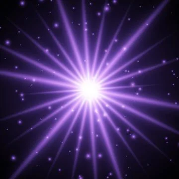 Purple light effect. Abstract background with shiny sparkles and glitter du.. Stock Illustration
